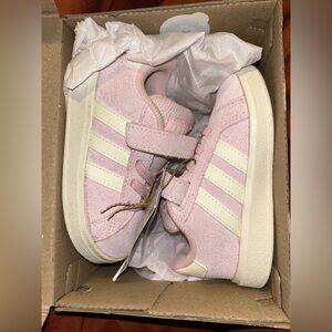 Adidas Kids Light Pink Grand Court 00s Sneakers 6K